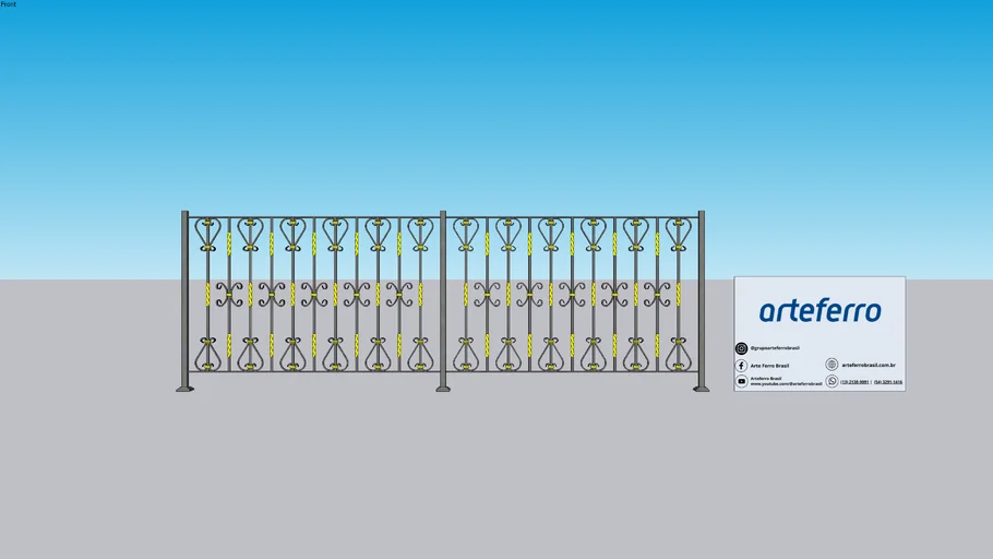 guarda corpo arteferro