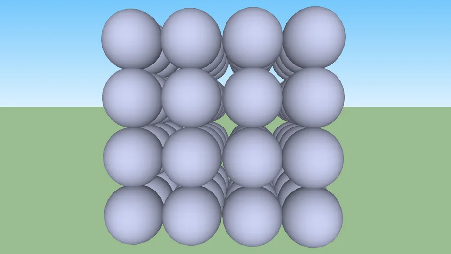 simple cubic lattice | 3D Warehouse