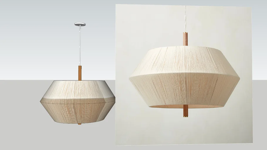 CB2 - TOTORA OAK PENDANT LIGHT