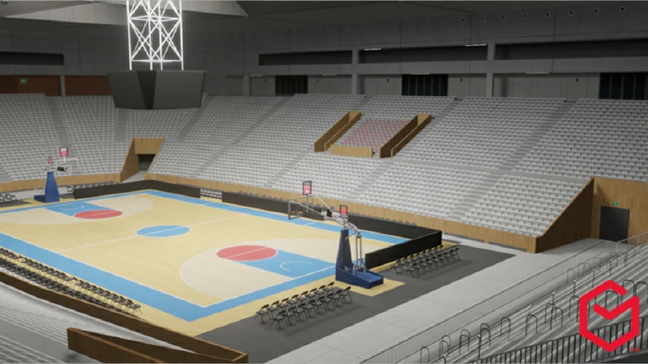 Pavelló Municipal Girona-Fontajau Spain 3D model