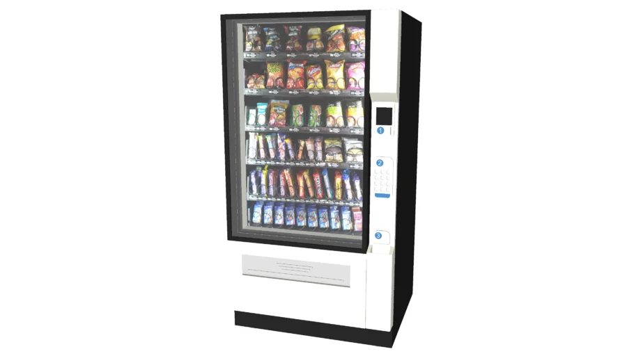 Snack Vending Machine - Detailed