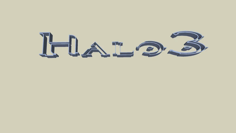 My custom Halo3™ font