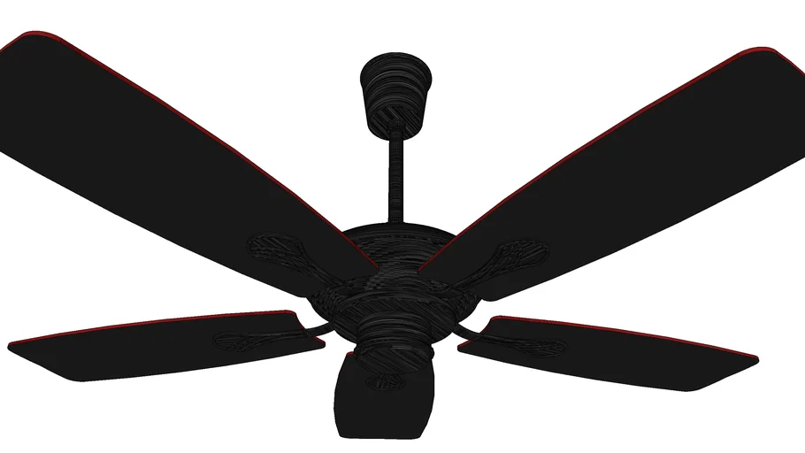 PLUTO BLACK - Designer Fan by Fanzart VRAY Ready Fan