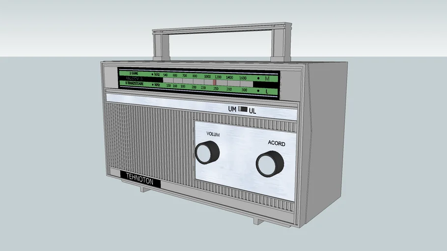 Milcov radio, manufacturer :  ''Tehnoton'' - Iasi, Romania (1982)