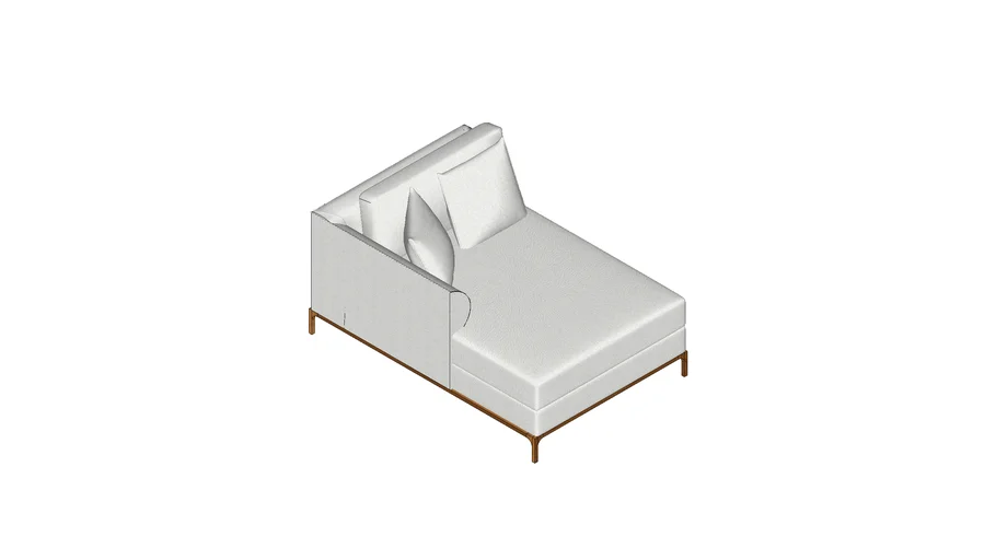 ENELE BARI CHAISE 1,08M X 1,60M BASE MADEIRA