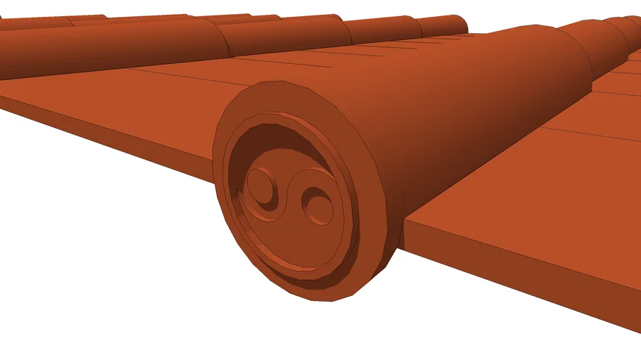 Terra Cotta Roof Tile Imbrex& Tegula Ancient Greek Roman Asian Style
