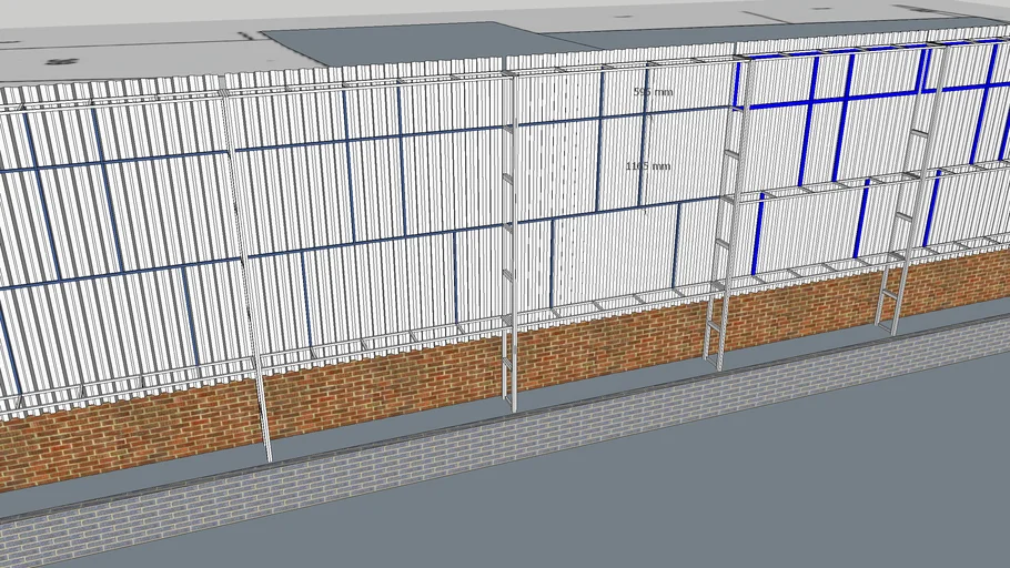 Metal fence