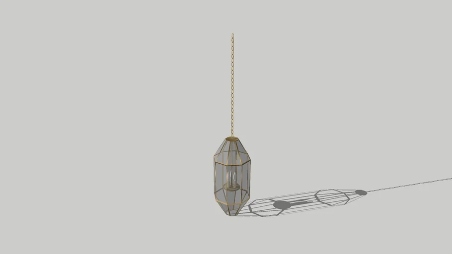 Ceiling Mounted Glass and Brass Light Fixture