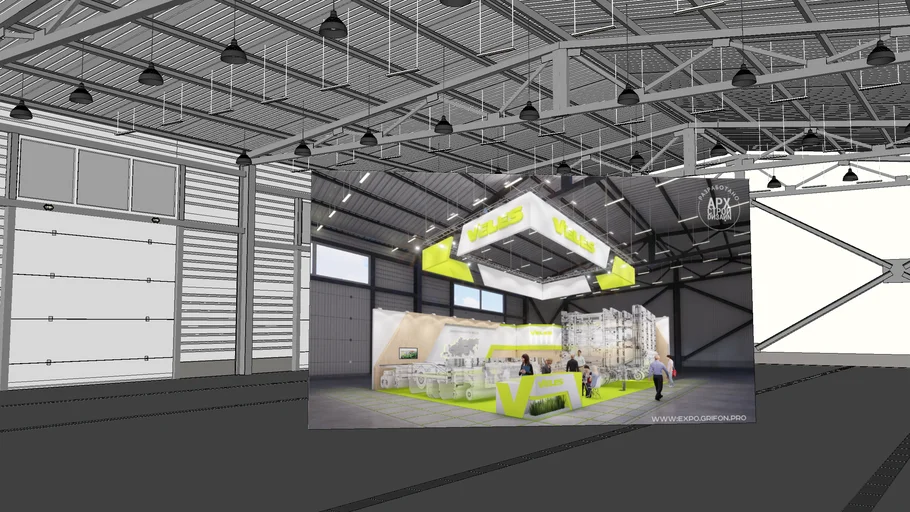 Hangar / Garage|Exhibition complex / Stand|Ангар|Гараж|Выставочный комплекс|Стенд
