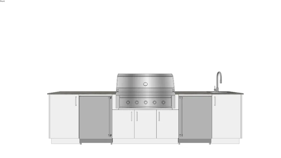 Fresco 42 - Urban Bonfire Outdoor Kitchen