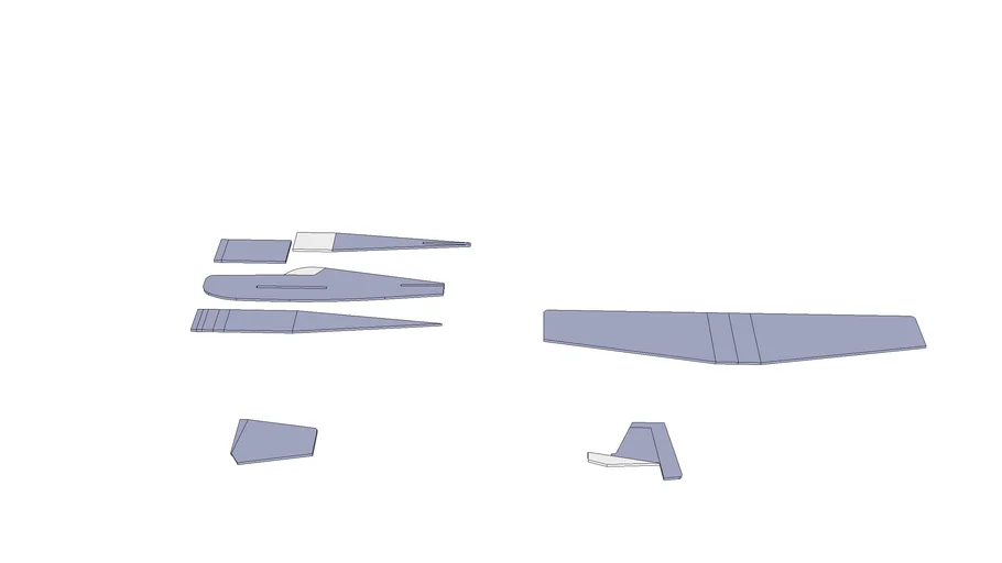 3D foam RC plane template
