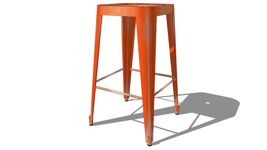 Tabouret de bar JIM orange, Maisons du monde. Réf: 146327 Prix: 69,99 €