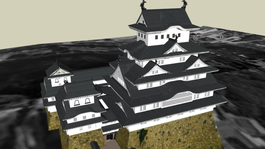 Himeji castle (姫路城) | 3D Warehouse