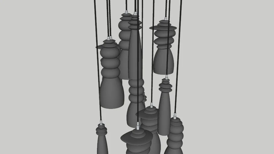 RAW Hanging Lights Chandelier
