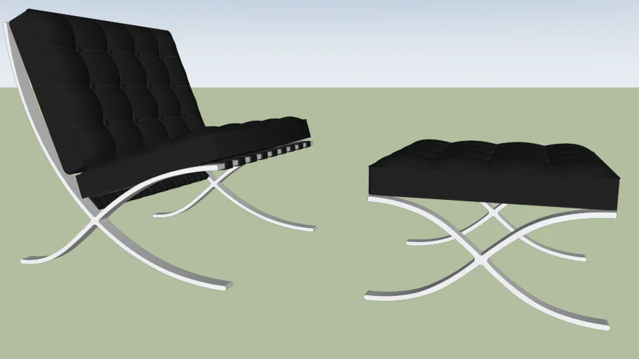 Barcelona Chair & Ottoman