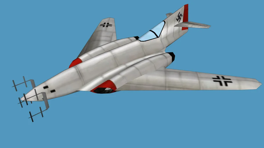 Messerschmitt Me 262 HG III (low poly)