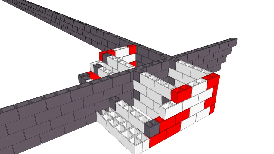 ESCADA DE BLOCO DE CONCRETO