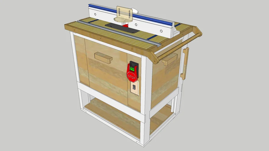 Router Cabinet Revised | 3D Warehouse