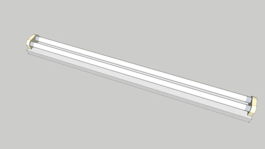 fluorescent tube fixture (bare)