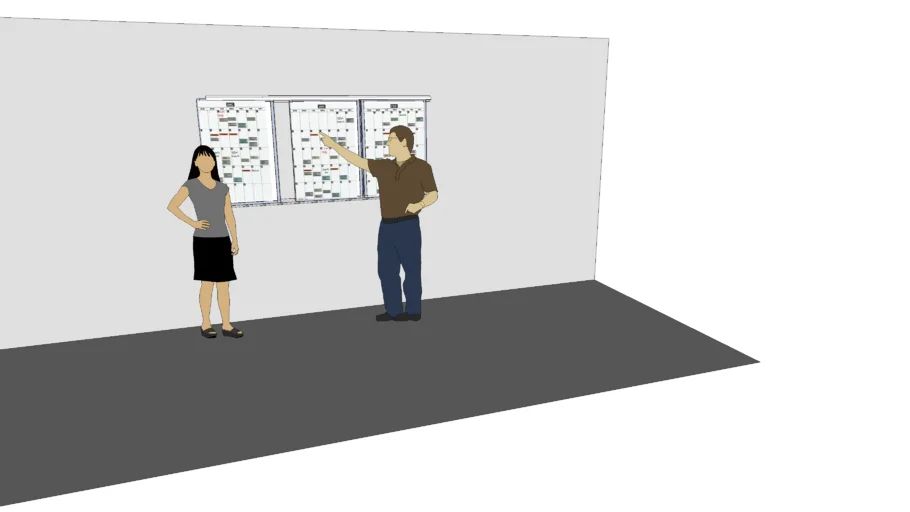 Month-to-Month™ Modular-Track Magnetic Planning Calendar Kit