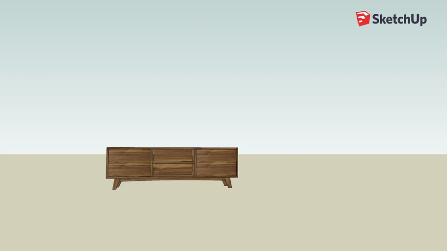 Walnut Credenza 1