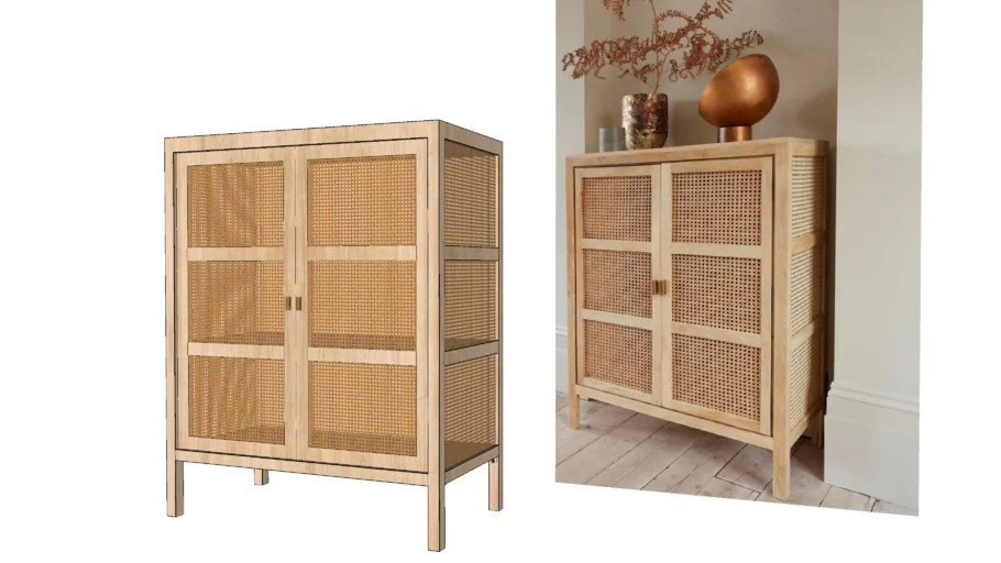 Rattan Cabinet 2