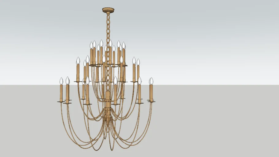 Erika Three-Tier Chandelier by Visual Comfort