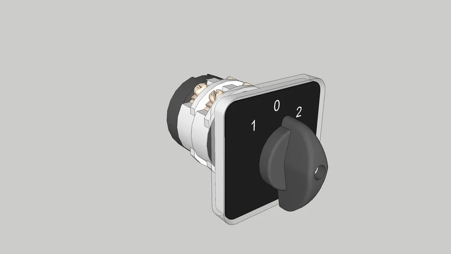 Selector electrico 3 posiciones 2 fases 20A giratorio