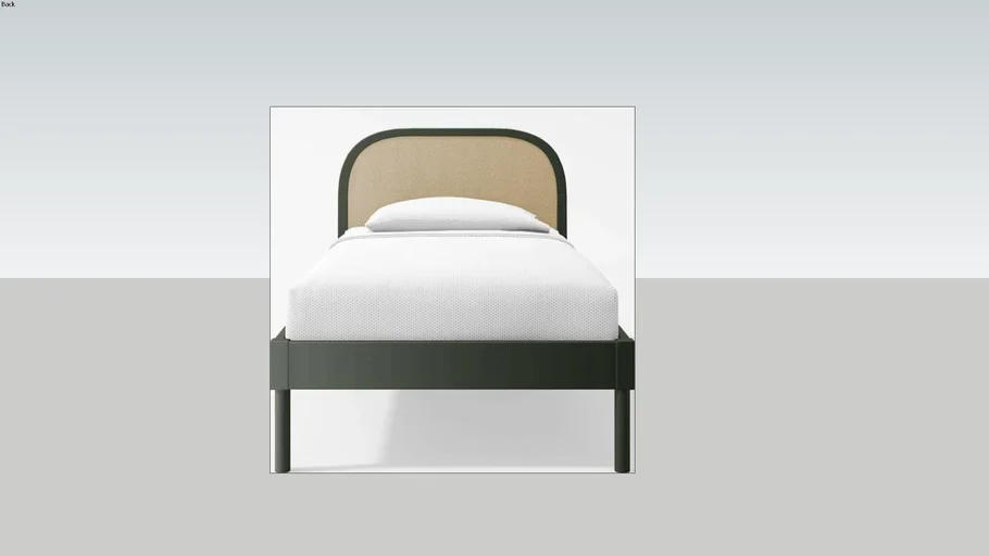 Maren Olive Kids Full Cane Bed - Double