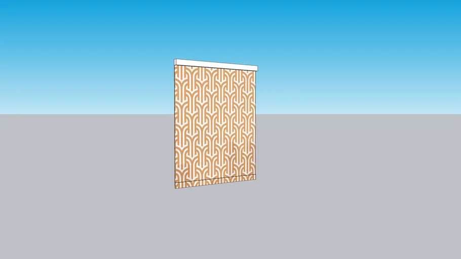 Window covering in orange