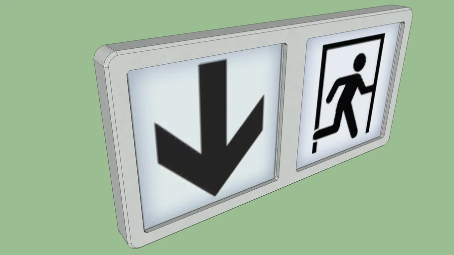 Portal Test Chamber Exit Sign