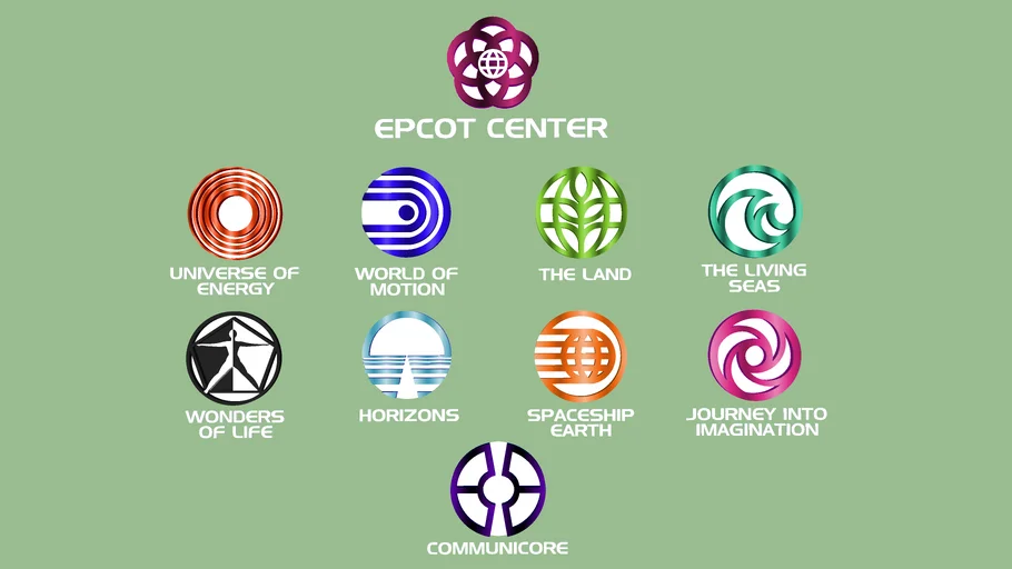 Original EPCOT Center Logos