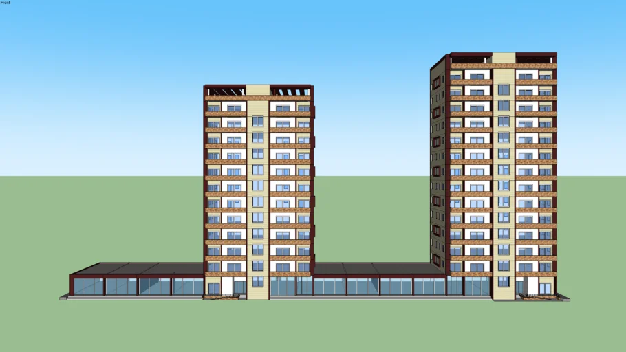 2 APARTMENTS WITH A BIG SHOPPING MALL,COMPLEX