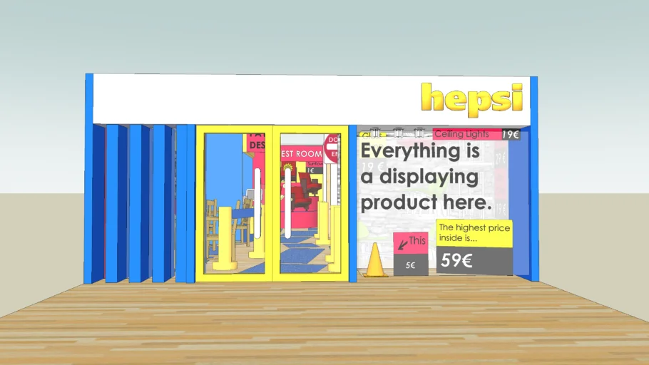 Furniture Store Hepsi- With Full Interior Decoration