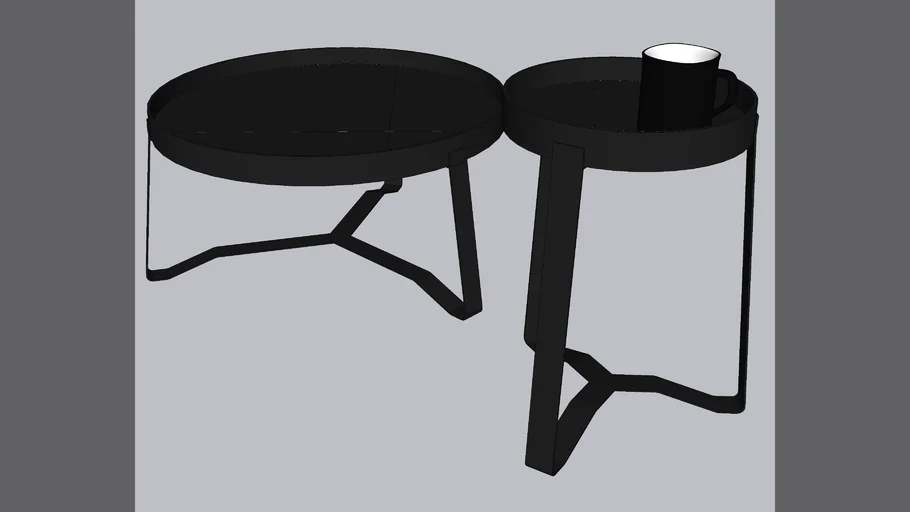 coffe tables metal black