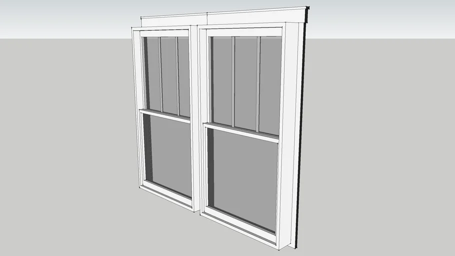 Twin Double Hung Window | 3D Warehouse