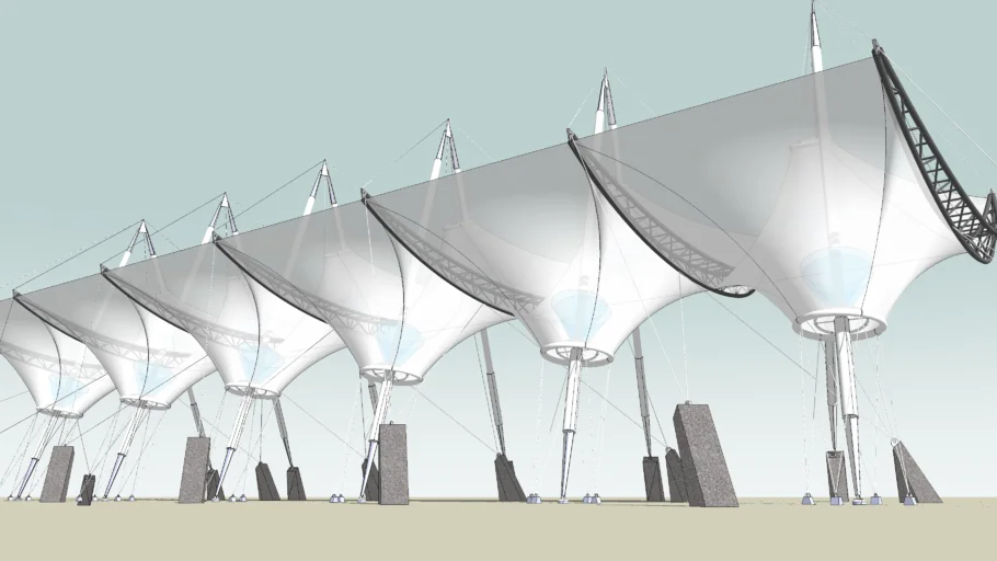 ROSA PARK TENSILE SHADE STRUCTURE