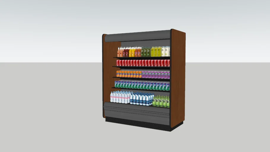 BEVERAGE COOLER STOCKED