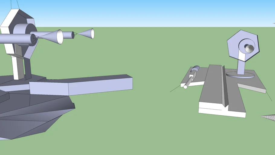 futuristic turret