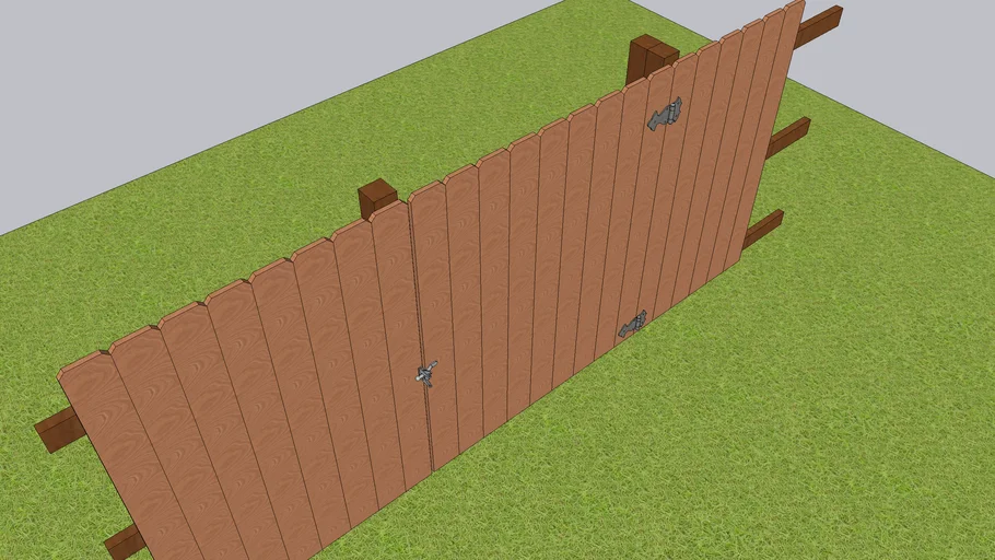 4' Wood gate