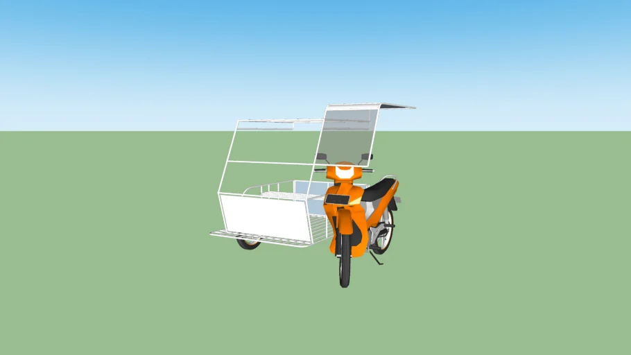 Motorcycle with Sidecar(TopDown)