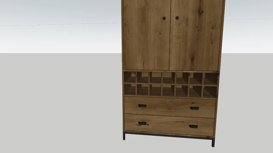 Dunelm Fulton Kitchen Larder Unit, Pine Effect