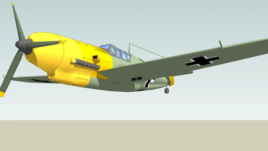WW2 fighter in flight