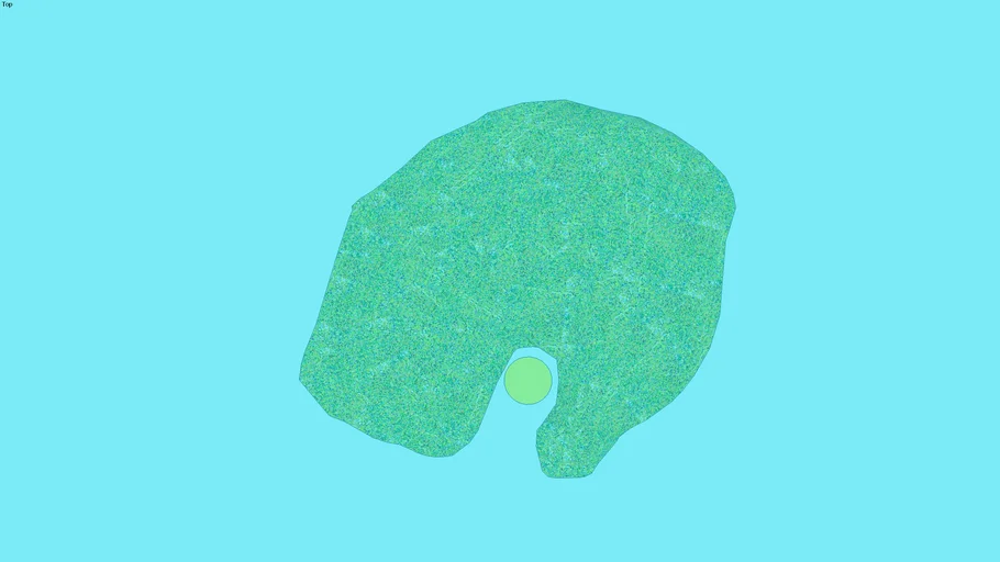 Amoeba eating a food particle