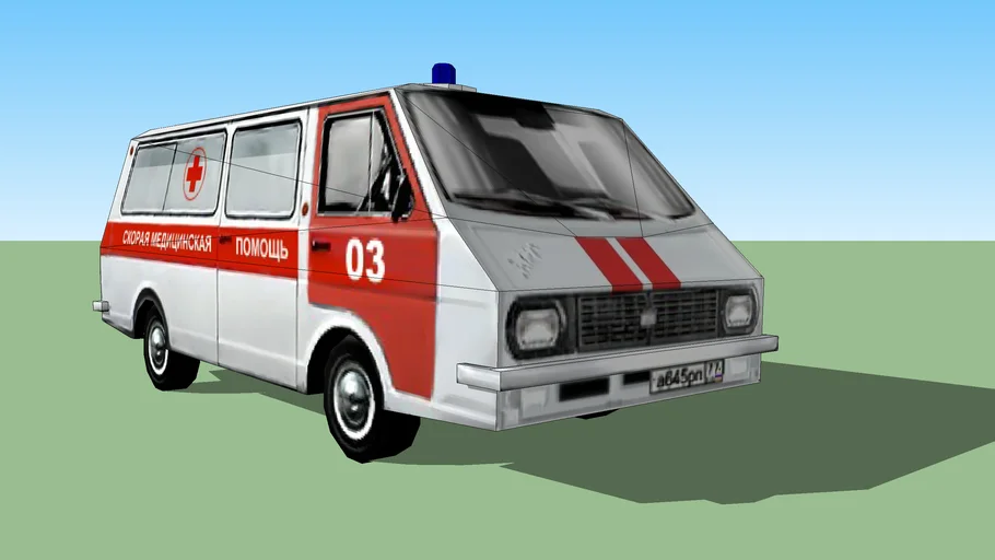 Old russian ambulance van - RAF