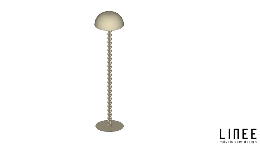 Luminária de chão metal gomo -LINEE