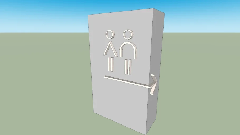 Toilet sign
