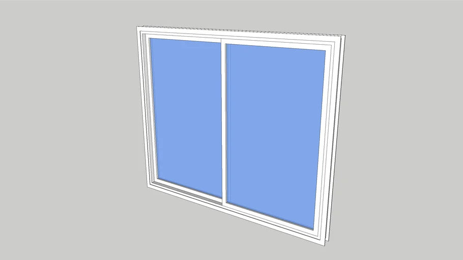 Ventana Corrediza Completa con Apertura 1200 x 1000 x 56