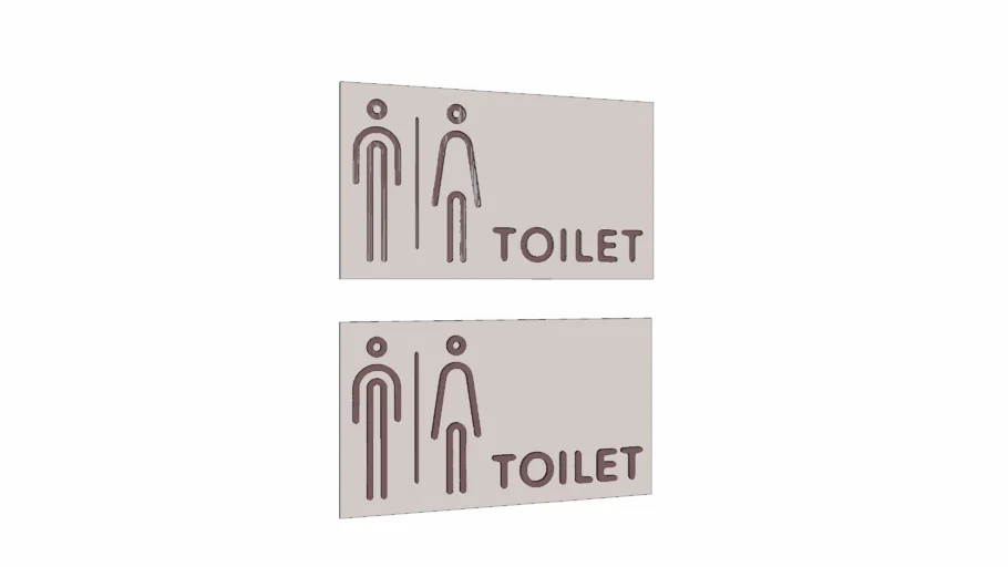 Toilet Sign Board