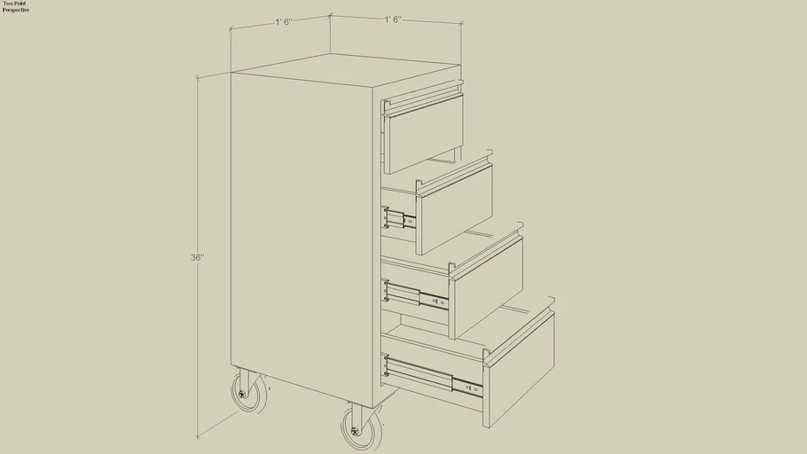 Side Cabinet | 3D Warehouse